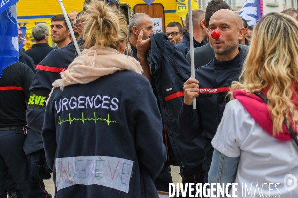 Mobilisation des pompiers et hospitaliers à Valence