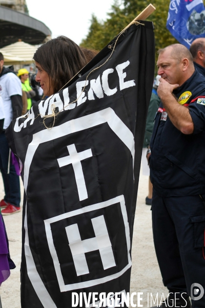 Mobilisation des pompiers et hospitaliers à Valence