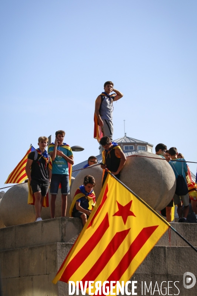 Diada 2019 les independantistes catalans dans les rues de barcelone