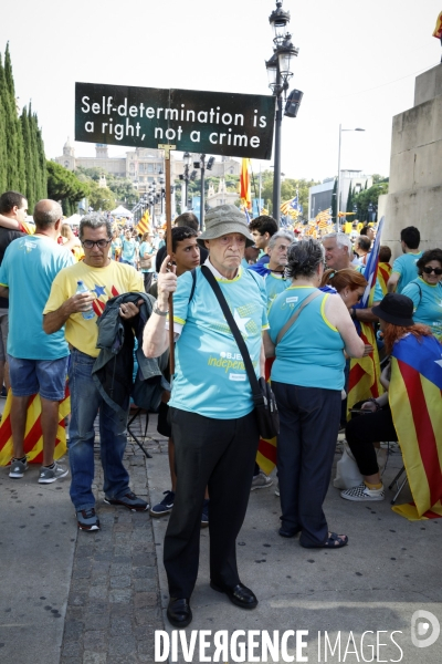 Diada 2019 les independantistes catalans dans les rues de barcelone