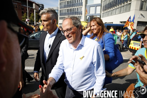 Diada 2019 les independantistes catalans dans les rues de barcelone