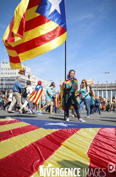 Diada 2019 les independantistes catalans dans les rues de barcelone