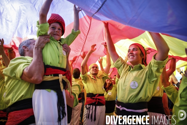 Diada 2019 les independantistes catalans dans les rues de barcelone