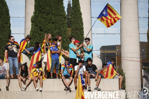 Diada 2019 les independantistes catalans dans les rues de barcelone