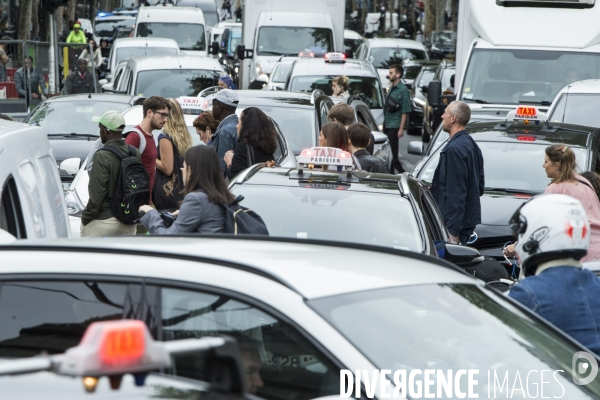 Le chaos des embouteillages dans Paris.