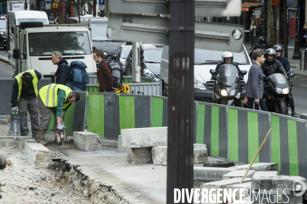 Le chaos des embouteillages dans Paris.