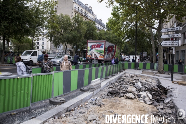 Le chaos des embouteillages dans Paris.