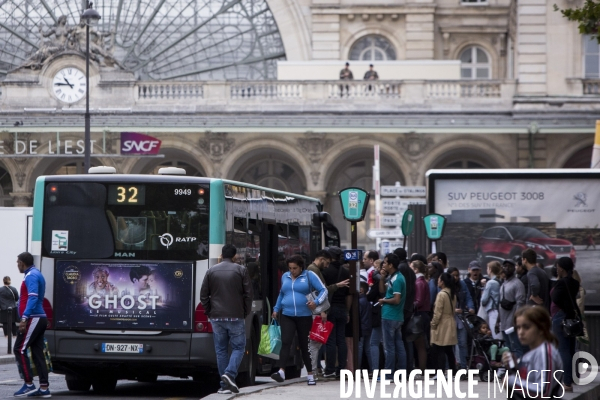 Le chaos des embouteillages dans Paris.