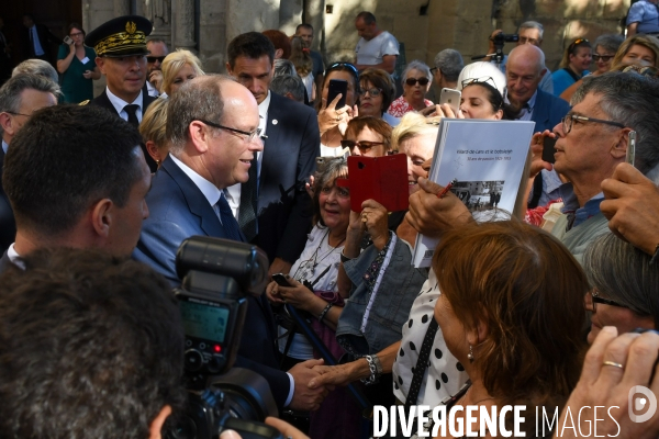 A Romans, le prince Albert II de Monaco sur les traces de l histoire des Grimaldi