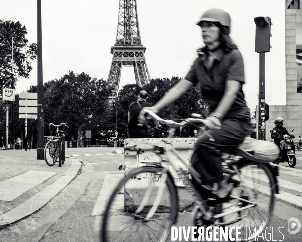 Paris - Mobilites douces par temps de particules fines