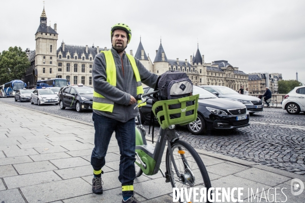 Paris - Mobilites douces par temps de particules fines