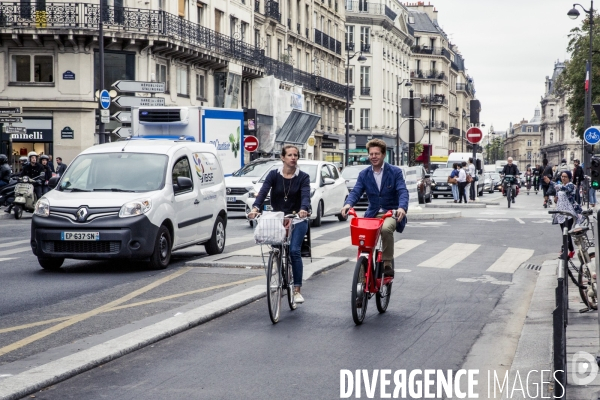 Paris - Mobilites douces par temps de particules fines