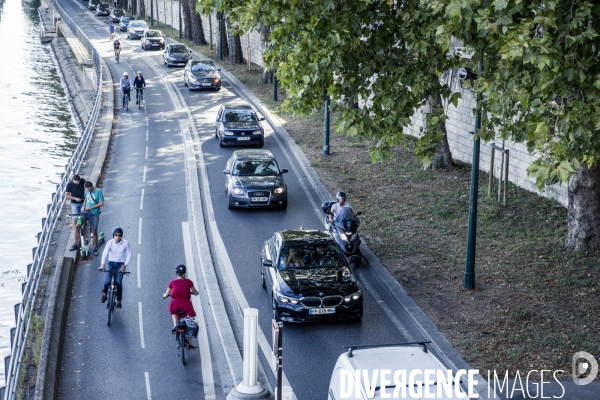 Paris - Mobilites douces par temps de particules fines