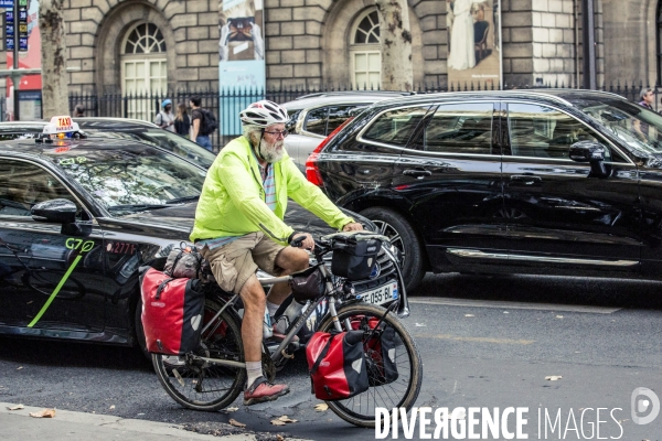 Paris - Mobilites douces par temps de particules fines