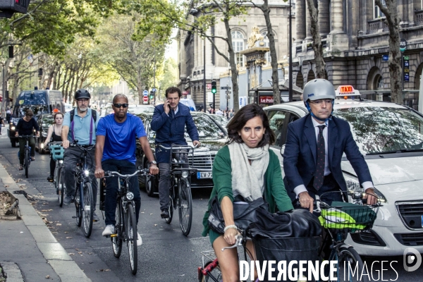 Paris - Mobilites douces par temps de particules fines