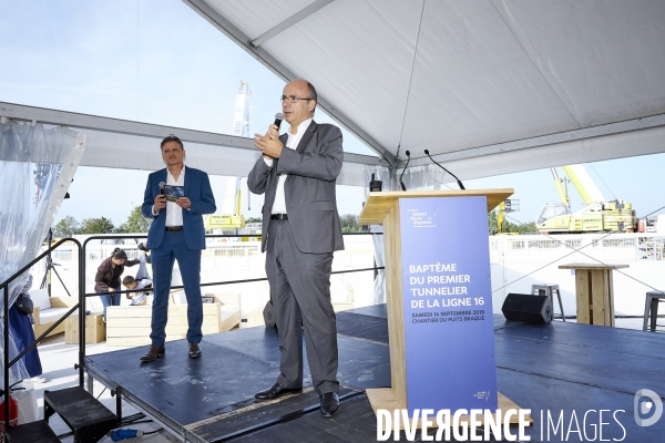 Baptême du premier tunnelier de la ligne 16 du Grand Paris Express