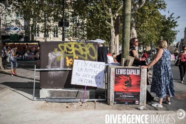 Manifestation des professions libérales contre le régime de retraites universel