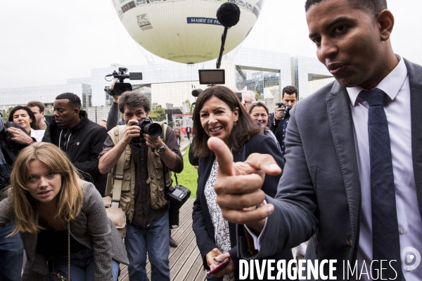 Anne HIDALGO conférence de presse sur la pollution de l air à Paris