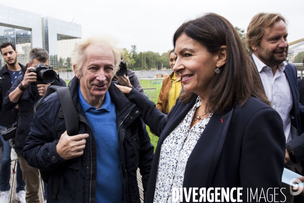 Anne HIDALGO conférence de presse sur la pollution de l air à Paris