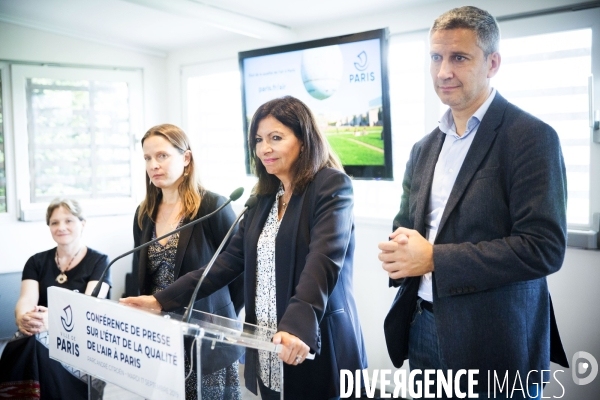 Anne HIDALGO conférence de presse sur la pollution de l air à Paris