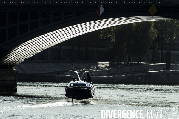 Nouvelle campagne d essais pour les Sea Bubbles, ces  taxis volants  sur la Seine.