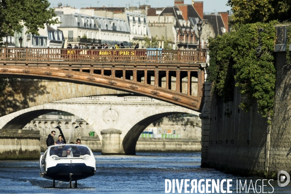 Nouvelle campagne d essais pour les Sea Bubbles, ces  taxis volants  sur la Seine.