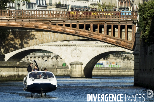 Nouvelle campagne d essais pour les Sea Bubbles, ces  taxis volants  sur la Seine.