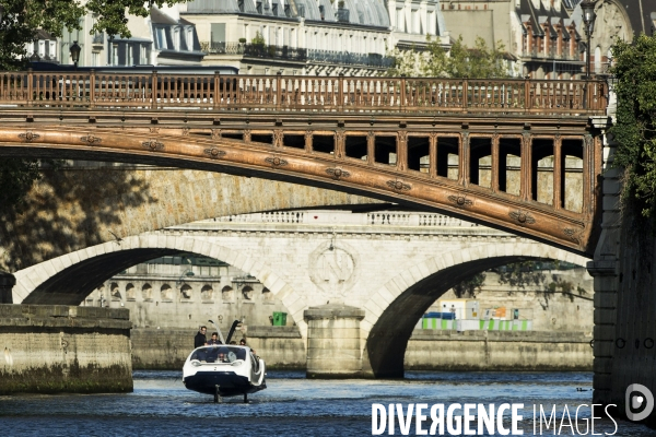 Nouvelle campagne d essais pour les Sea Bubbles, ces  taxis volants  sur la Seine.