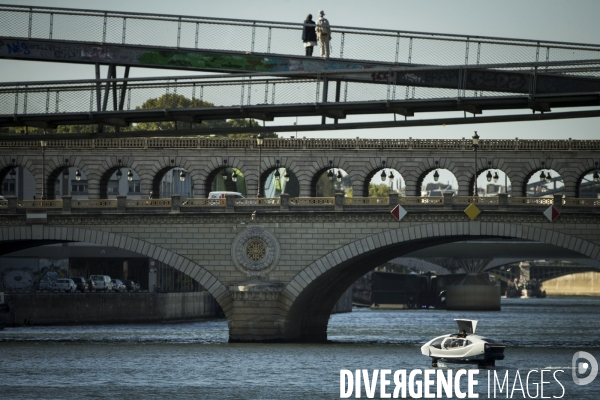 Nouvelle campagne d essais pour les Sea Bubbles, ces  taxis volants  sur la Seine.