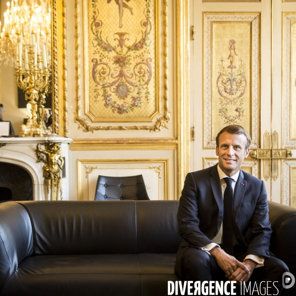 Portraits du président de la république Emmanuel MACRON