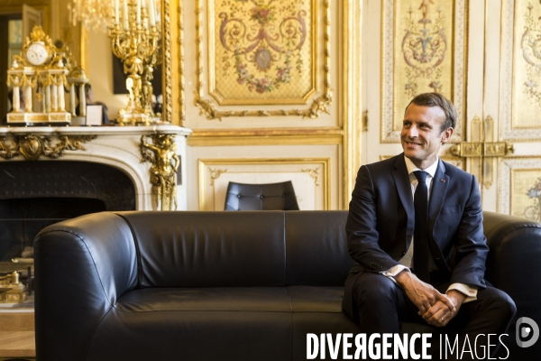 Portraits du président de la république Emmanuel MACRON