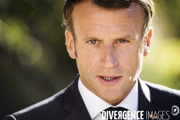 Portraits du président de la république Emmanuel MACRON