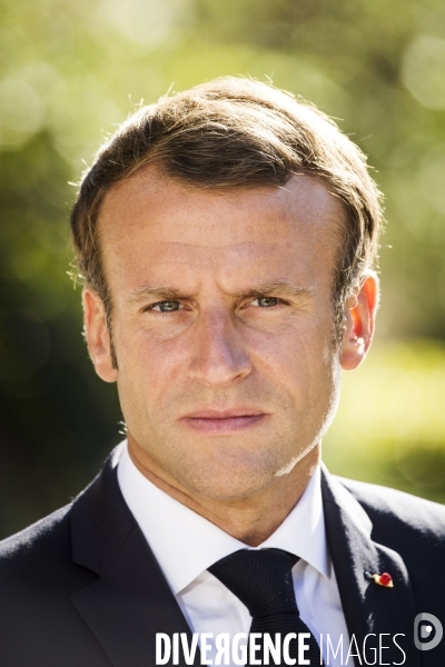 Portraits du président de la république Emmanuel MACRON