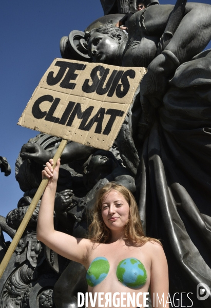 Greve mondiale pour le climat, étudiants et scolaires. Climate justice. Global strike for the climate with youth