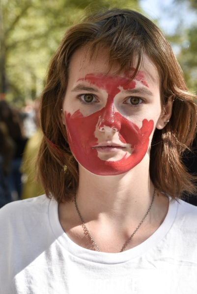 Greve mondiale pour le climat, étudiants et scolaires. Climate justice. Global strike for the climate with youth