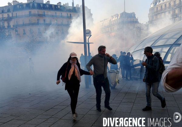 Manifestation des gilets jaunes / Acte 45