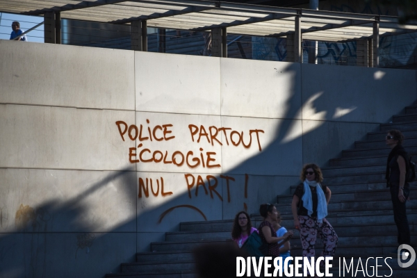 Manifestation pour le climat pertubée par les black blocks et les gilets jaunes