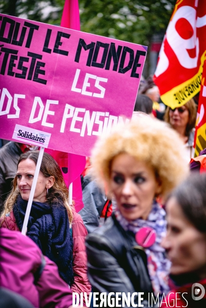 Manifestation de la CGT contre la réforme des retraites