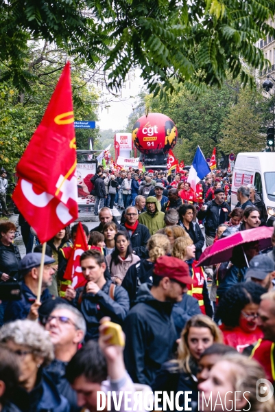 Manifestation de la CGT contre la réforme des retraites