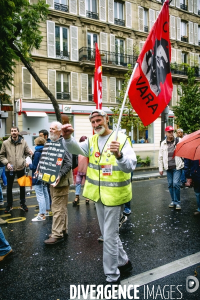 Manifestation de la CGT contre la réforme des retraites