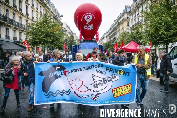 Manifestation de la CGT contre la réforme des retraites