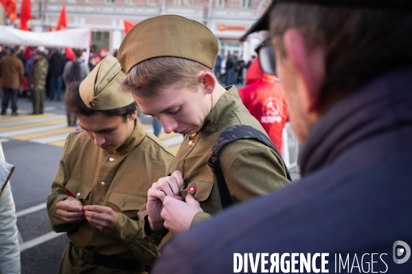 Commémoration à Moscou de la révolution bolchévique