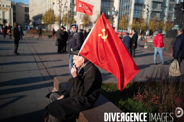 Commémoration à Moscou de la révolution bolchévique