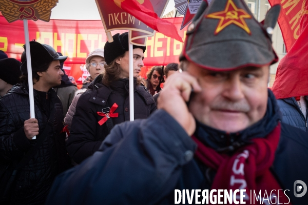 Commémoration à Moscou de la révolution bolchévique