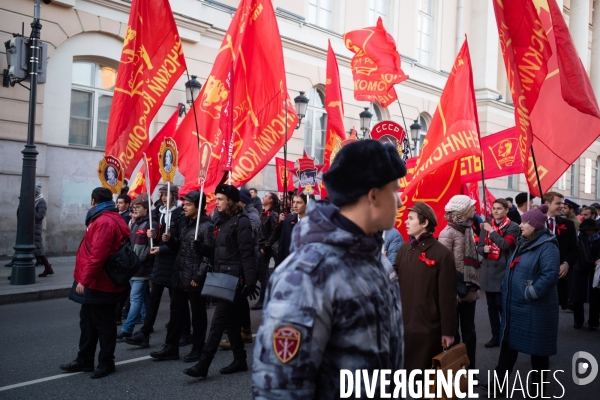 Commémoration à Moscou de la révolution bolchévique