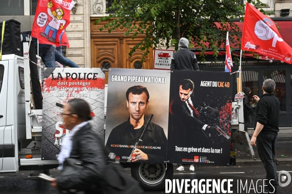 Retraites. Manifestation CGT SUD contre le projet de réforme.