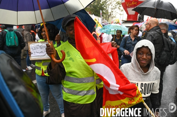 Retraites. Manifestation CGT SUD contre le projet de réforme.