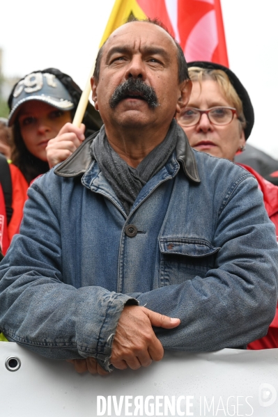 Retraites. Manifestation CGT SUD contre le projet de réforme.