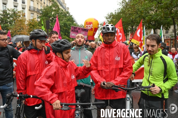 Retraites. Manifestation CGT SUD contre le projet de réforme.