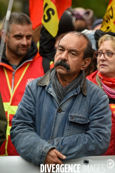 Retraites. Manifestation CGT SUD contre le projet de réforme.